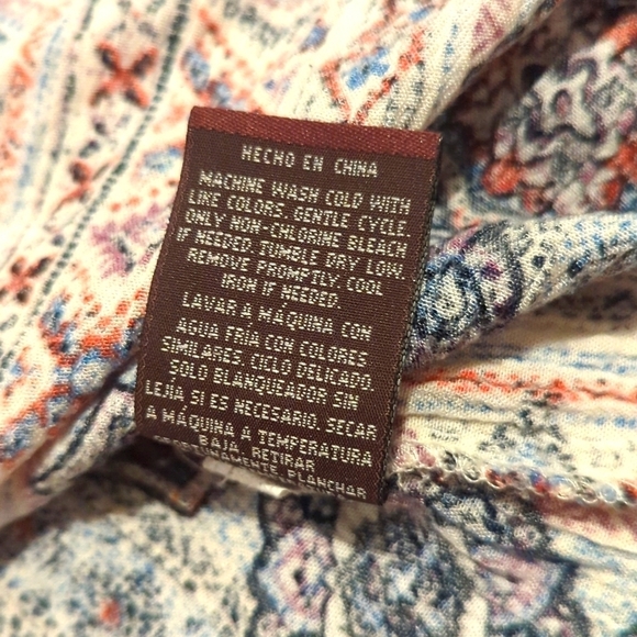 Knox Rose Cold Shoulder Spaghetti Strap Top Multi Color Size XS - Picture 7 of 8